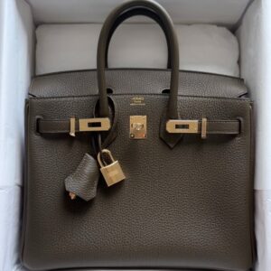 Hermès Birkin 25 Vert Loden Togo PMBHW